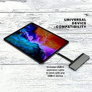 Hyper Hub USB C, adaptateur double hub Mac Type-C pour MacBook Pro Air 13", 15", 16", iPad Pro, appareils USB-C, 45,2 cm² : USBC PD 100 W 40 Gbit/s, HDMI 4K, lecteur de cartes microSD/SD, 2 x USB 3.1