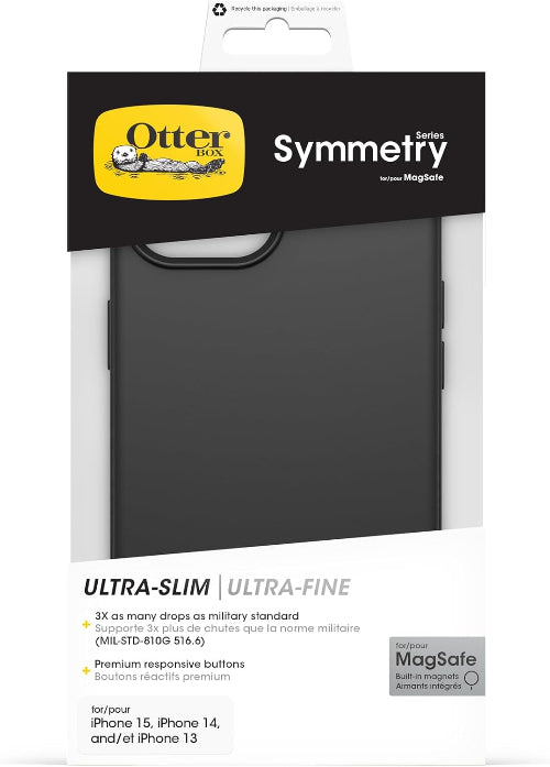 Étui cellulaire OtterBox Symmetry MagSafe pour iPhone - Noir