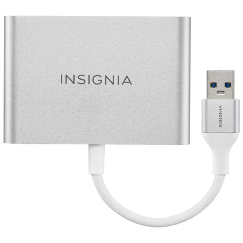 Adaptateur USB 3.0 vers deux ports HDMI 4K d'Insignia