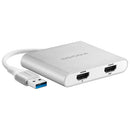 Adaptateur USB 3.0 vers deux ports HDMI 4K d'Insignia
