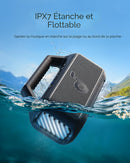 soundcore Boom 2 Haut-parleur d'extérieur 80 W, caisson de bassup 2.0, 24 heures d'autonomie, étanchéité IPX7, flottant, lumières RVB, USB-C, égaliseur personnalisé, Bluetooth 6.0, portable, camping, plage et arrière-cour - noir