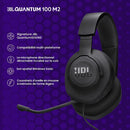 Casque de jeu filaire stéréo avec micro JBL Quantum 100M2 - Noir