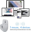 Rapoo MT760 Wireless Bluetooth Mouse – Bluetooth 5.0/2.4GHz Multi-Mode Connection Multi-Device Computer Mouse, M+ Cross Computing Technology, 11 Programmable Buttons, Battery Life 