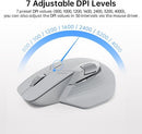 Rapoo MT760 Wireless Bluetooth Mouse – Bluetooth 5.0/2.4GHz Multi-Mode Connection Multi-Device Computer Mouse, M+ Cross Computing Technology, 11 Programmable Buttons, Battery Life 