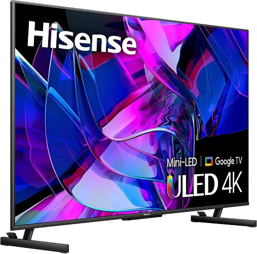 Hisense 65U78KM - Téléviseur Google Mini LED 4K ULED 144 Hz avec technologie Quantum Dot Moteur Hi-View, Dolby Vision Atmos,(  Paiement par virement Interac seulement . Pas de livraison sur les téléviseurs  achat au magasin SEULEMENT) BOITE OUVERTE