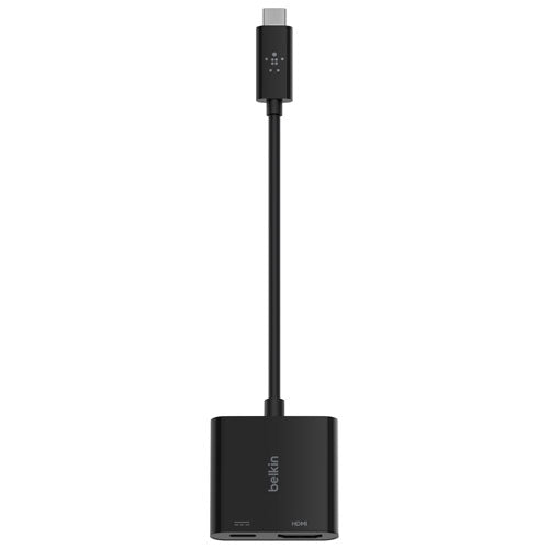 Adaptateur de chargement 2-en-1 à port USB-C à HDMI de Belkin (AVC002BTBK)