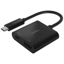Adaptateur de chargement 2-en-1 à port USB-C à HDMI de Belkin (AVC002BTBK)
