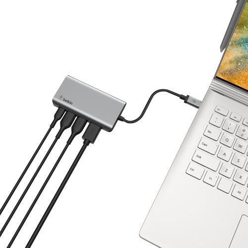 Concentrateur USB-C 4-en-1 CONNECT de Belkin avec Power Delivery (AVC006BTSGY)