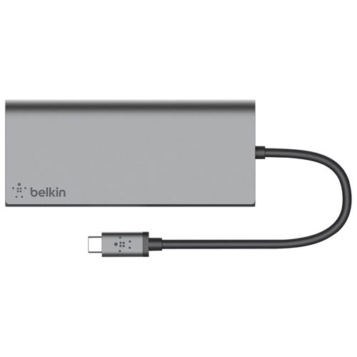 Concentrateur multimédia 6-en-1 à ports USB-C de Belkin (F4U092BTSGY)