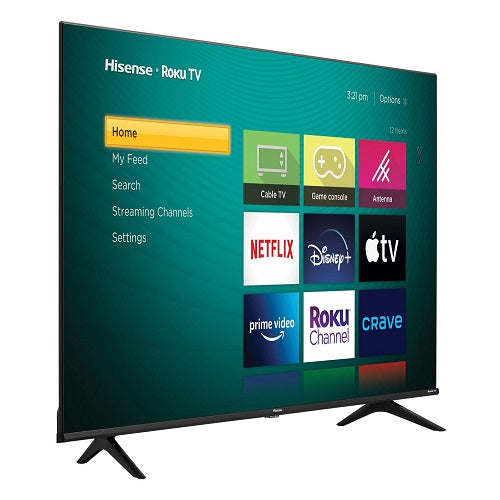 HISENSE  LED Télévision 50po 4K UHD HDR ROKU SMART ( Pas de livraison sur les téléviseurs  achat au magasin SEULEMENT) BOITE OUVERTE