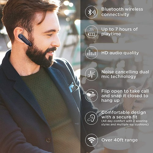 Oreillette Bluetooth Boom 3 de Motorola - Noir- boite ouverte