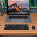 Ensemble clavier et souris sans fil 2,4 G ultra fin et élégant - Haute précision 1600 DPI - Souris sans fil pour PC Windows, ordinateur de bureau, ordinateur portable, Smart TV