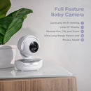 Hubble Connected Nursery Pal Connect - 5" Smart HD Wireless Baby Monitor, Portable Security Camera for Kids Room - 15-Hour Battery, 2-Way Intercom System - 1000 feet Range, Night Vision, Flip Stand
