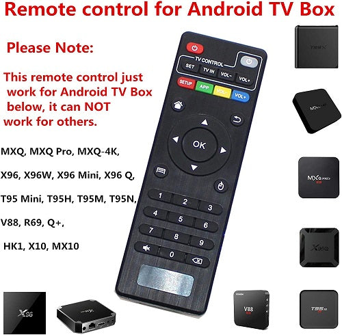 Télécommande De Rechange Originale Pour Mxq, Mxq 4K, Mxq Pro, Mxq Pro 4K, H96, M8, M8N, T95 Télécommande De Rechange Originale Pour Mxq, Mxq 4K, Mxq Pro, Mxq Pro 4K, H96, M8, M8N, T95